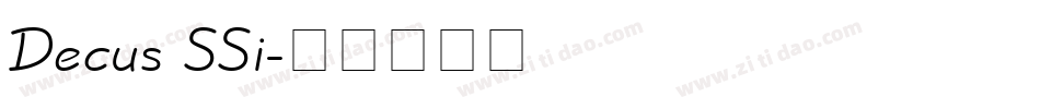 Decus SSi字体转换
